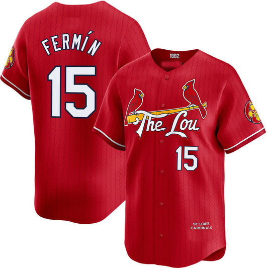 St. Louis Cardinals #15 Jose Fermin City Connect Limited Jersey Baseball Jerseys - Main View