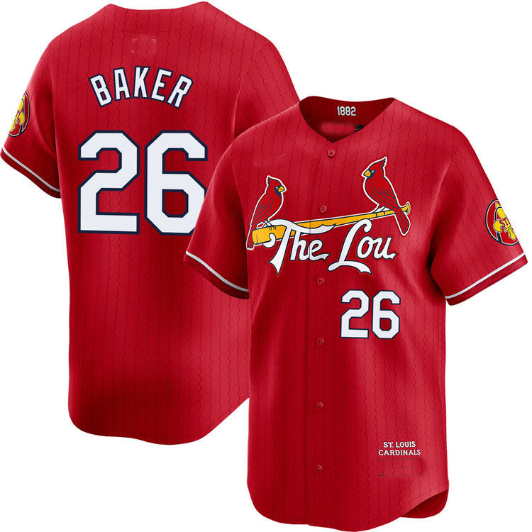 St. Louis Cardinals #26 Luken Baker City Connect Limited Jersey Baseball Jerseys - Main View
