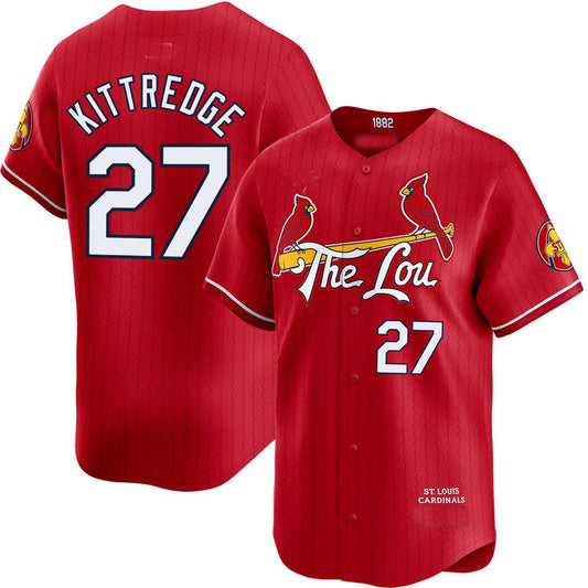 St. Louis Cardinals #27 Andrew Kittredge City Connect Limited Jersey Baseball Jerseys - Main View