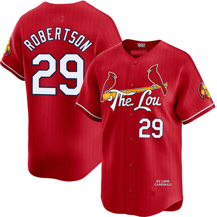 St. Louis Cardinals #29 Nick Robertson City Connect Limited Jersey Baseball Jerseys - Main View