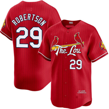St. Louis Cardinals #29 Nick Robertson City Connect Limited Jersey Baseball Jerseys - Main View