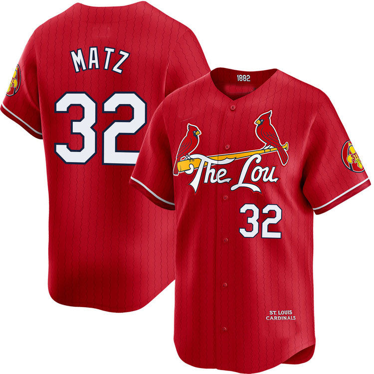 St. Louis Cardinals #32 Steven Matz City Connect Limited Jersey Baseball Jerseys - Main View