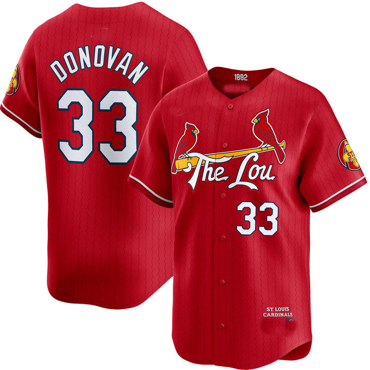 St. Louis Cardinals #33 Brendan Donovan City Connect Limited Jersey Baseball Jerseys - Main View