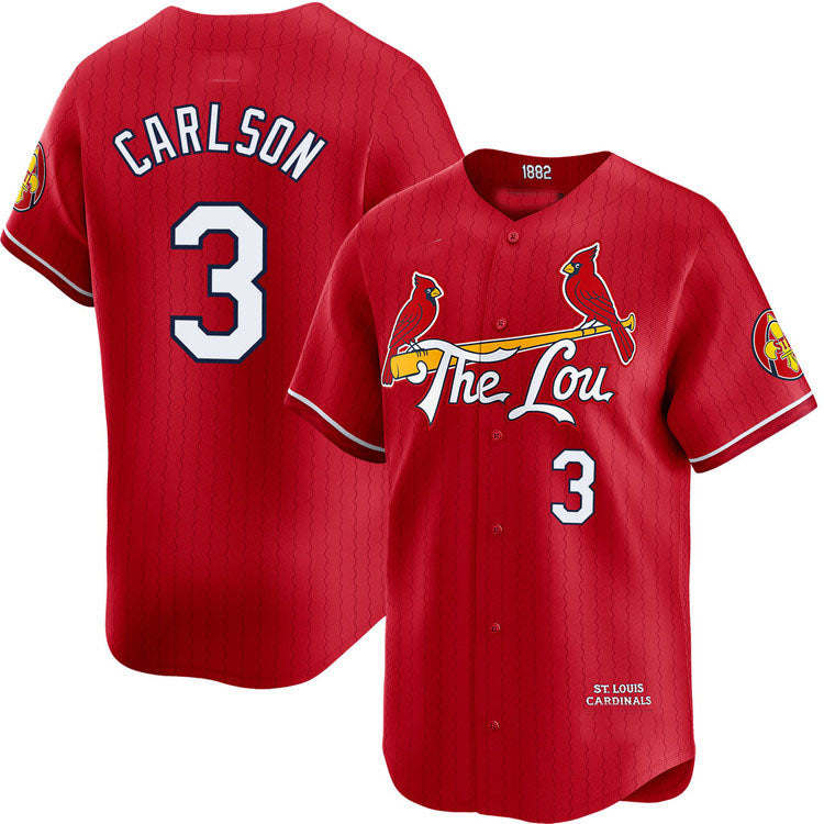 St. Louis Cardinals #3 Dylan Carlson City Connect Limited Jersey Baseball Jerseys - Main View
