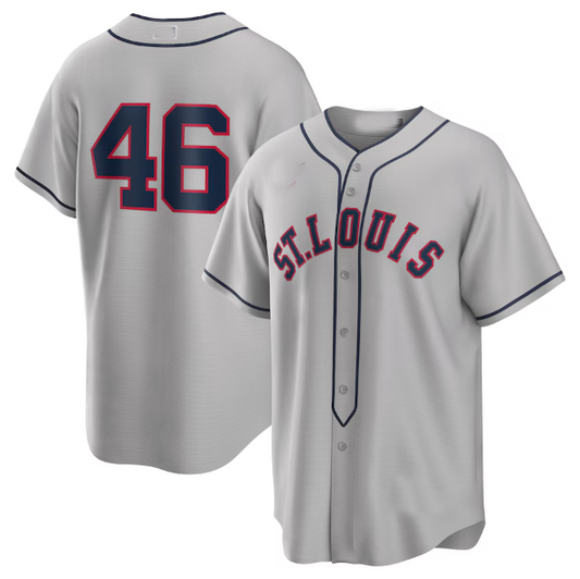 St. Louis Cardinals #46 Paul Goldschmidt Gray 2024 Rickwood Classic Replica Player Baseball Jerseys - Main View