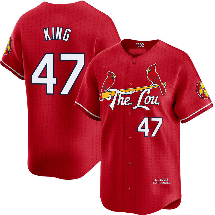 St. Louis Cardinals #47 John King City Connect Limited Jersey Baseball Jerseys - Main View