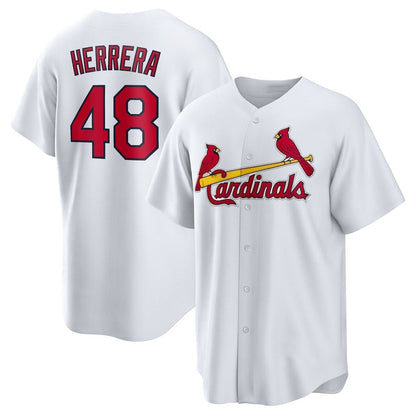 St. Louis Cardinals #48 Ivan Herrera Home Replica Jersey - White Stitched Baseball Jersey