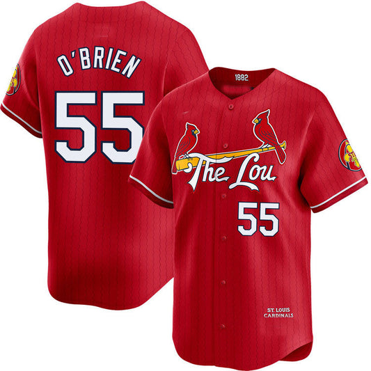 St. Louis Cardinals #55 Riley Brien City Connect Limited Jersey Baseball Jerseys - Main View