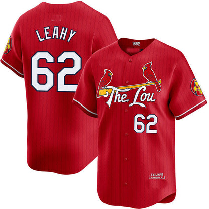 St. Louis Cardinals #62 Kyle Leahy City Connect Limited Jersey Baseball Jerseys - Main View