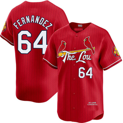 St. Louis Cardinals #64 Ryan Fernandez City Connect Limited Jersey Baseball Jerseys - Main View