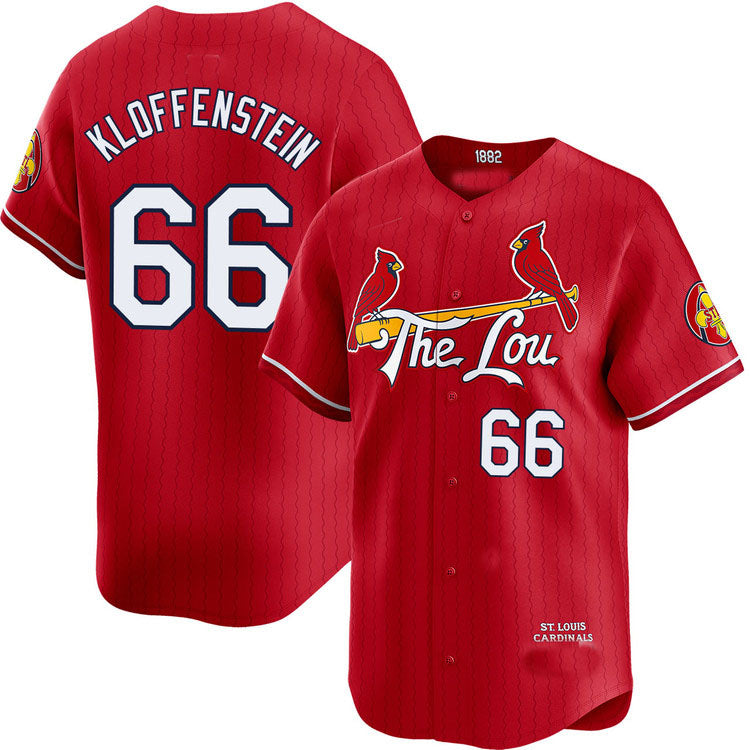 St. Louis Cardinals #66 Adam Kloffenstein City Connect Limited Jersey Baseball Jerseys - Main View