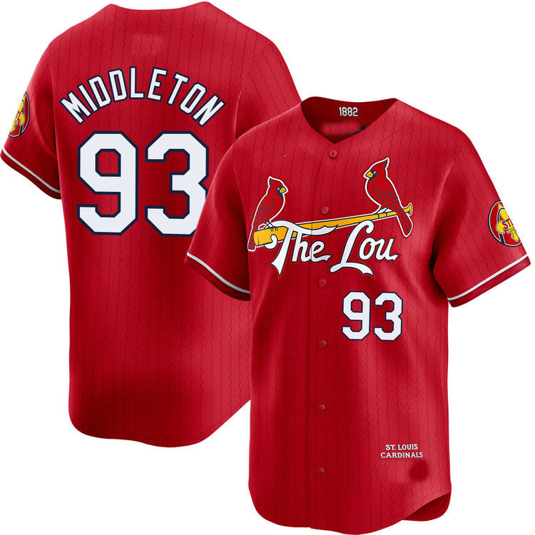 St. Louis Cardinals #93 Keynan Middleton City Connect Limited Jersey Baseball Jerseys - Main View