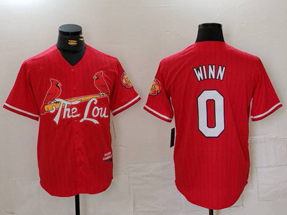 St Louis Cardinals #0 Masyn Winn Red 2024 City Connect Limited Stitched Baseball Jersey - Main View