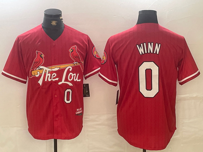 St Louis Cardinals #0 Masyn Winn Red 2024 City Connect Limited Stitched Baseball Jersey - Main View