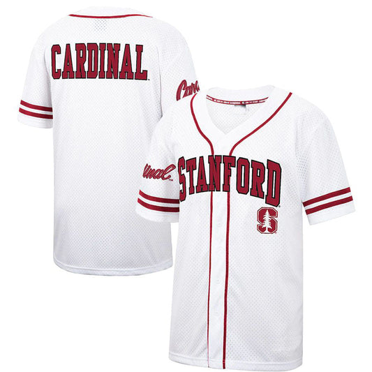 S.Cardinal Colosseum Free Spirited Baseball Jersey  White Cardinal Stitched American College Jerseys - Main View