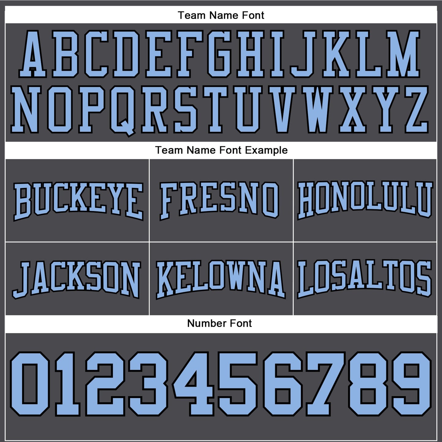 Custom Stitched Steel Gray Light Blue-Black Football Pullover Sweatshirt Hoodie view 3