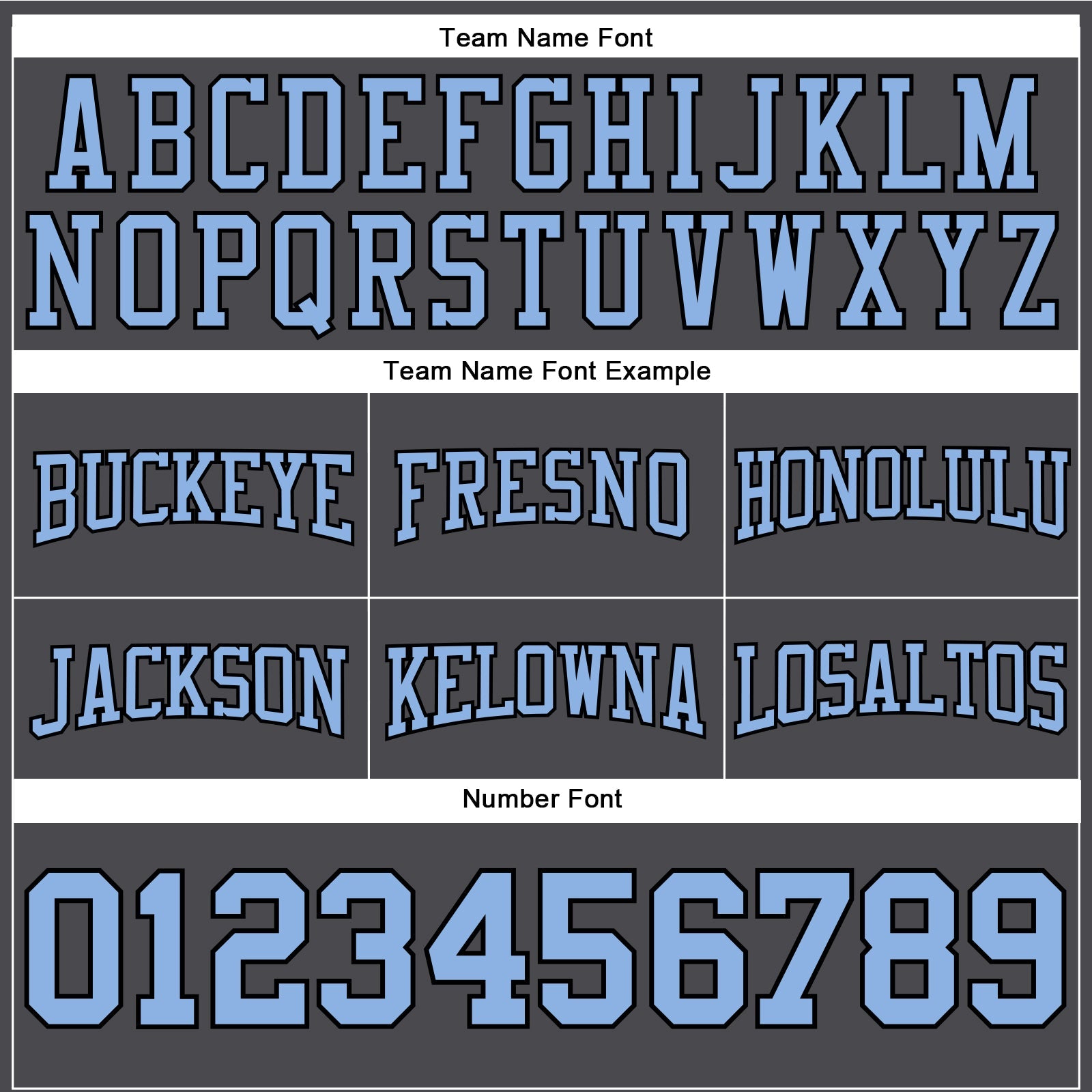Custom Stitched Steel Gray Light Blue-Black Football Pullover Sweatshirt Hoodie view 3
