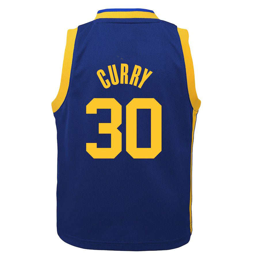 G.State Warriors #30 Stephen Curry Jordan Brand Preschool 2022-23 Statement Edition Jersey Royal Stitched American Basketball Jersey - Main View