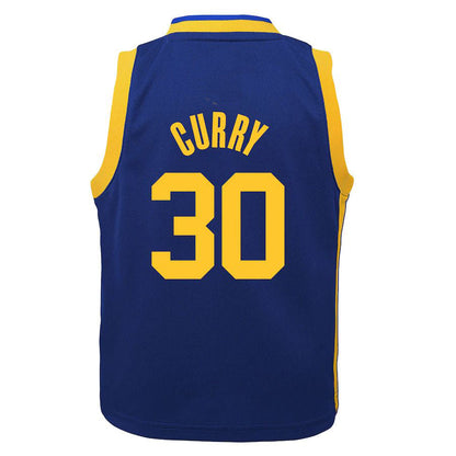 G.State Warriors #30 Stephen Curry Jordan Brand Preschool 2022-23 Statement Edition Jersey Royal Stitched American Basketball Jersey - Main View