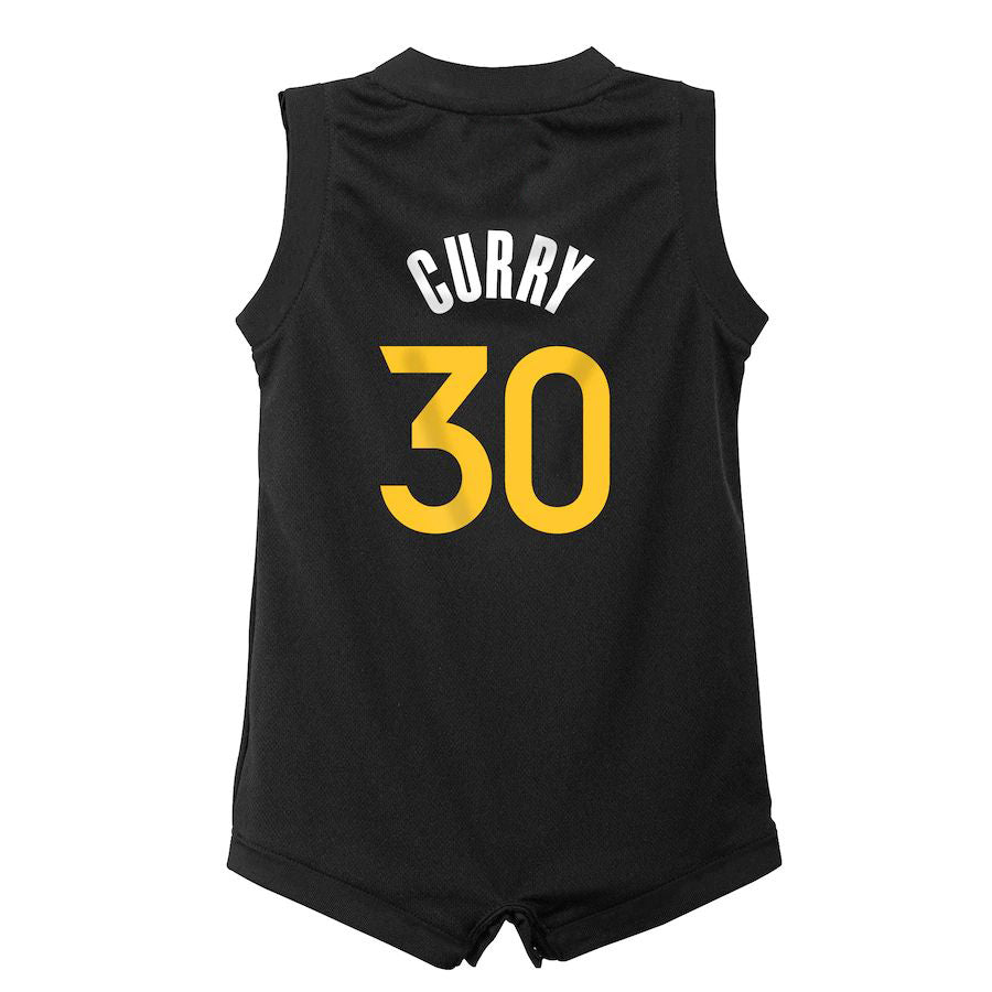 G.State Warriors #30 Stephen Curry Infant 2022-23 Replica Jersey City Edition Black Stitched American Basketball Jersey - Main View