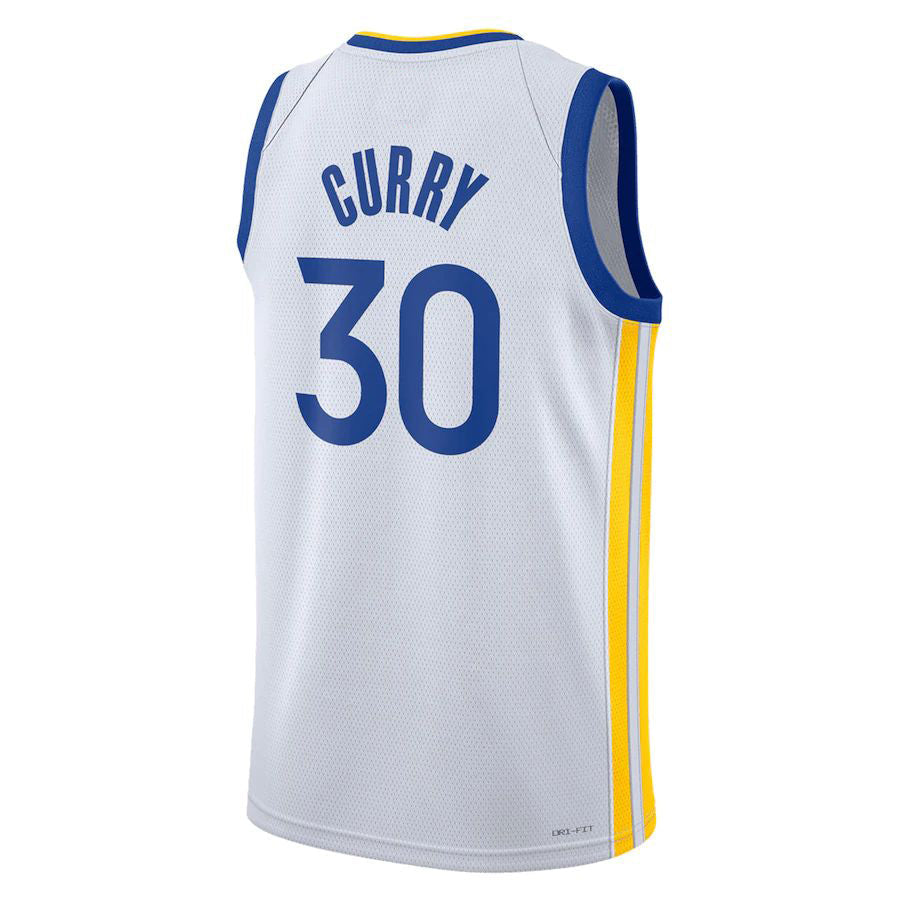 G.State Warriors #30 Stephen Curry Unisex 2022-23 Swingman Jersey White Association Edition Stitched American Basketball Jersey - Main View