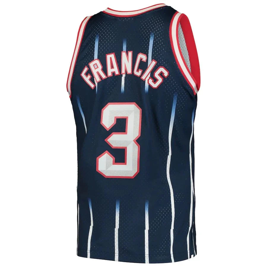 H.Rockets #3 Steve Francis Mitchell & Ness 1999-2000 Hardwood Classics Swingman Player Jersey Navy Stitched American Basketball Jersey - Main View