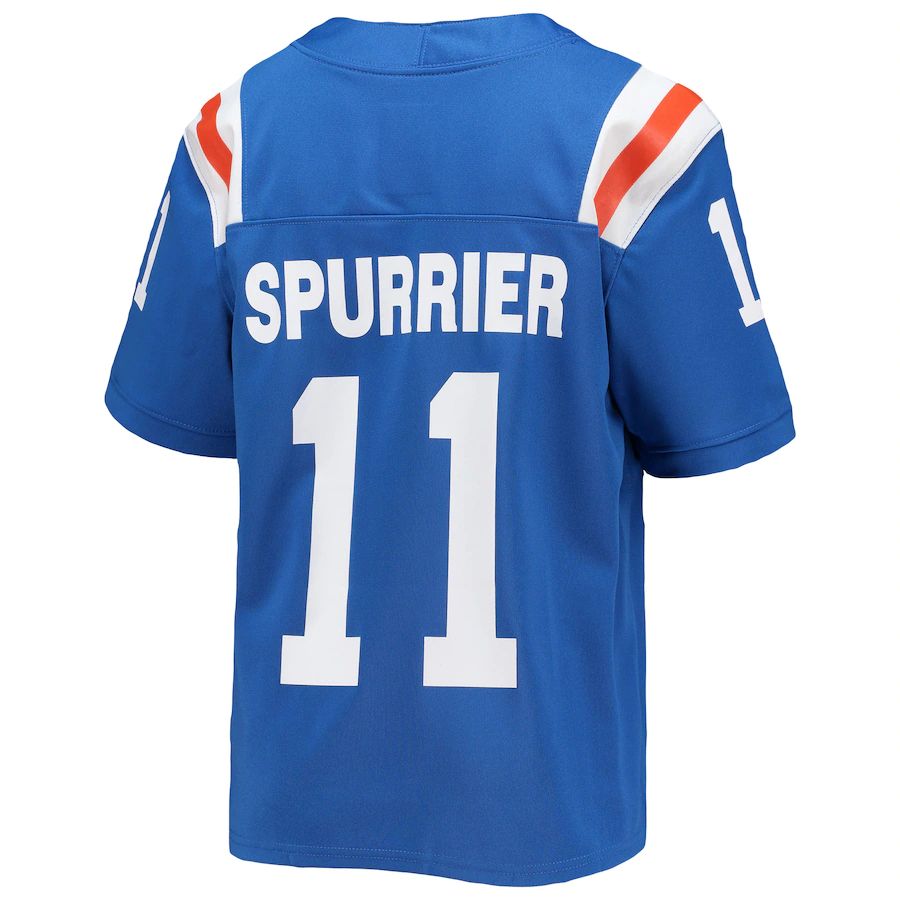 F.Gators #11 Steve Spurrier Jordan Brand Alumni Jersey Royal Stitched American College Jerseys - Main View
