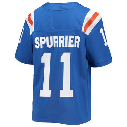 F.Gators #11 Steve Spurrier Jordan Brand Alumni Jersey Royal Stitched American College Jerseys - Main View