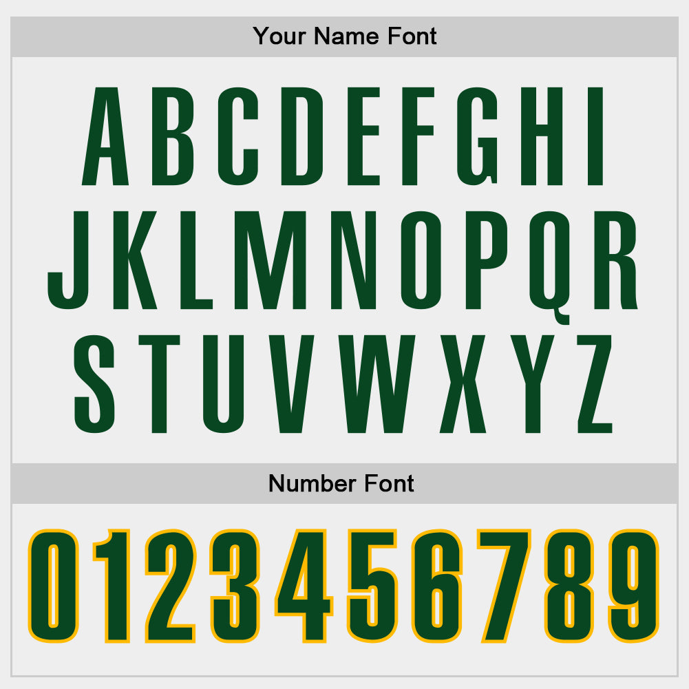 Custom White Green-Gold Block Stripes Lines Oakland Style Authentic Baseball Jersey view 6