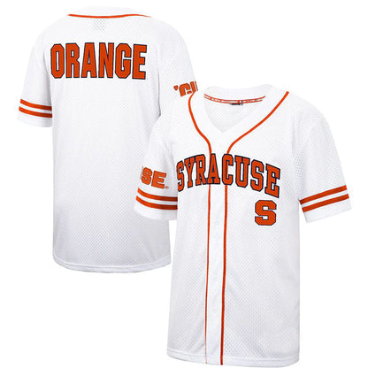 S.Orange Colosseum Free Spirited Baseball Jersey White Orange Stitched American College Jerseys - Main View