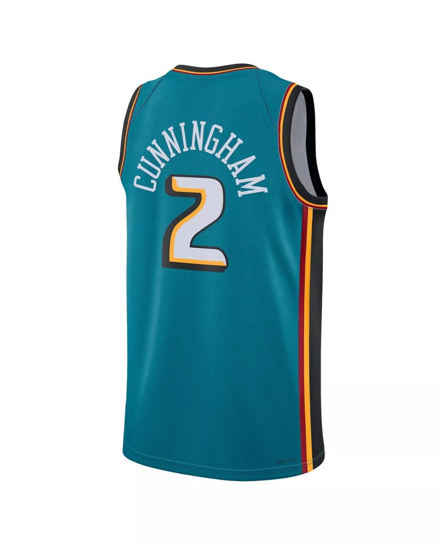 T.Detroit #2 Cade Cunningham Pistons 2022-23 Swingman Jersey - Classic Edition Stitched American Basketball Jersey - Main View