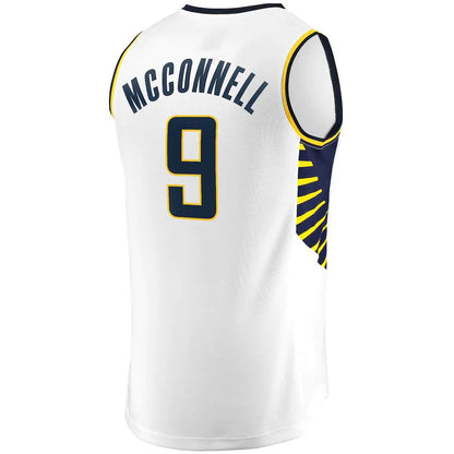 IN.Pacers #9 T.J. McConnell Fanatics Branded Fast Break Player Replica Jersey Association Edition White Stitched American Basketball Jersey - Main View