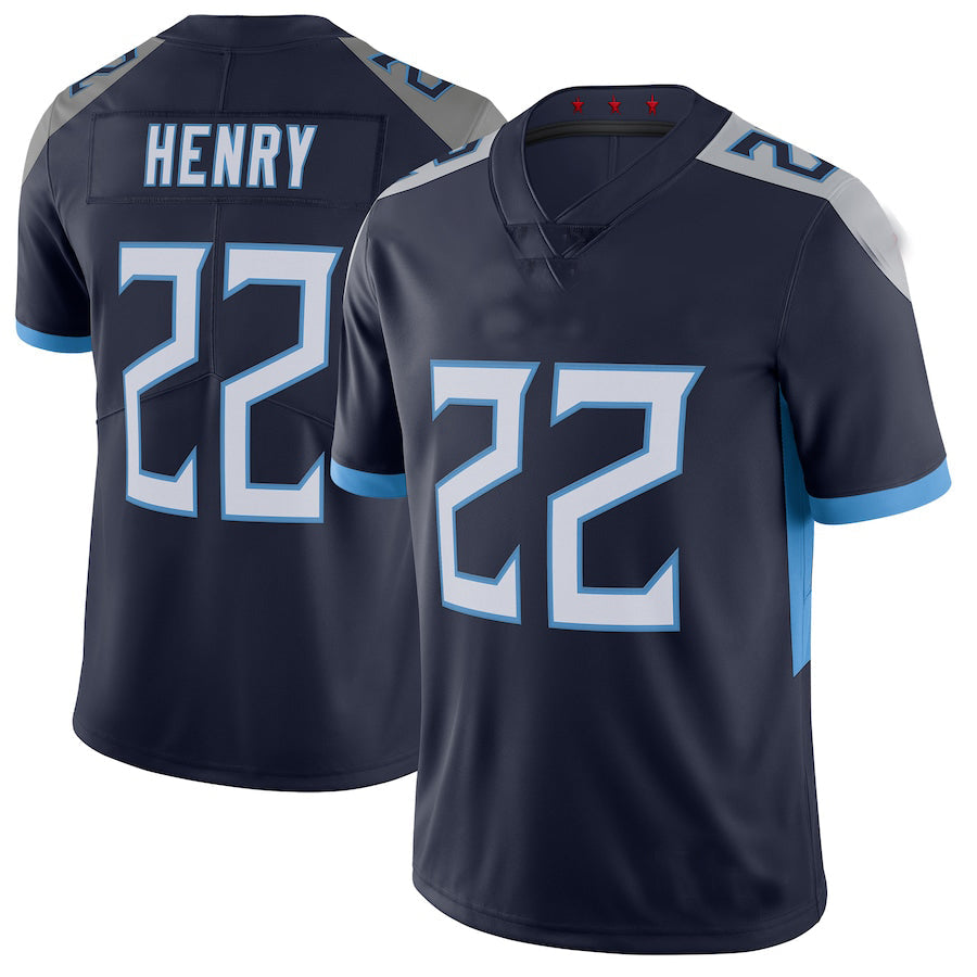 T.Titans #22 Derrick Henry Navy Vapor Untouchable Limited Jersey Stitched American Football Jerseys - Main View