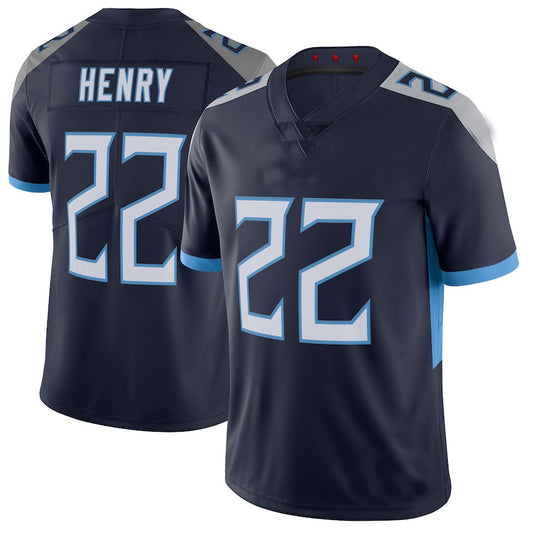 T.Titans #22 Derrick Henry Navy Vapor Untouchable Limited Jersey Stitched American Football Jerseys - Main View