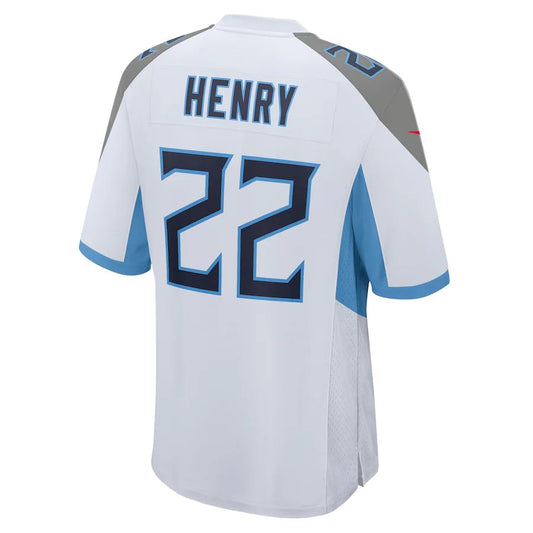 T.Titans #22 Derrick Henry White Player Game Jersey Stitched American Football Jerseys - Main View