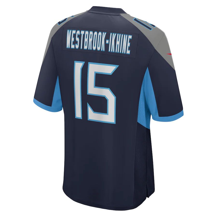 T.Titans #15 Nick Westbrook-Ikhine Navy Game Player Jersey Stitched American Football Jerseys - Main View