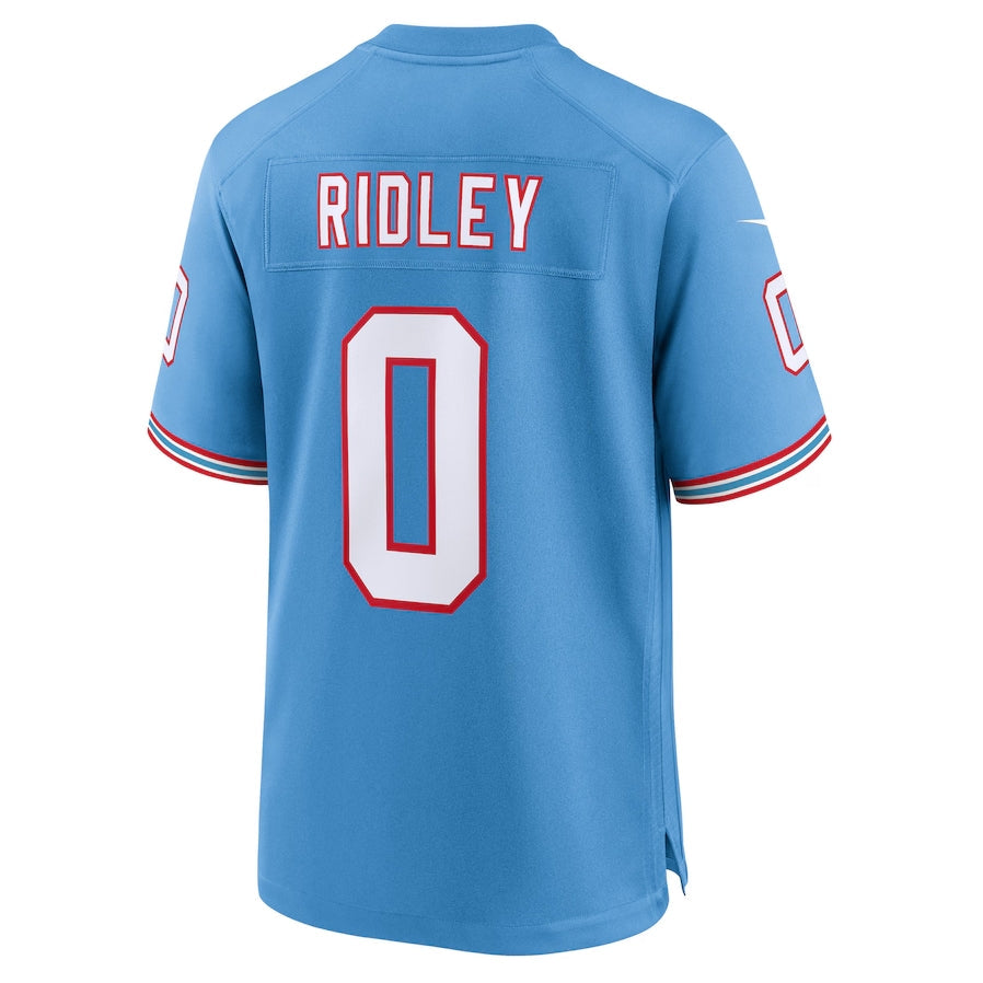 T.Titans #0 Calvin Ridley Light Blue Alternate Game American Football Jerseys - Main View