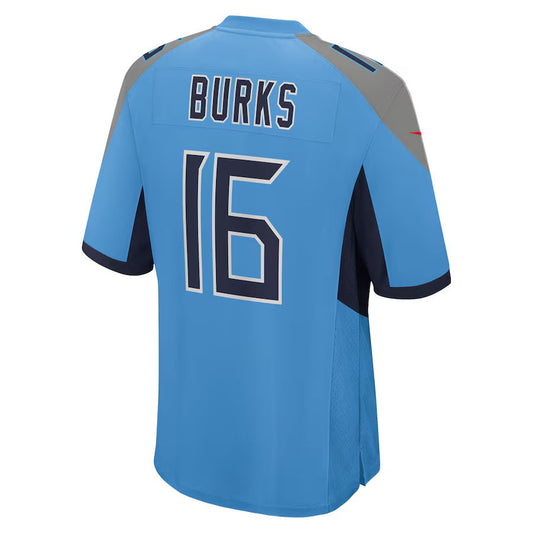 T.Titans #16 Treylon Burks Light Blue Team Game Stitched American Football Jersey - Main View