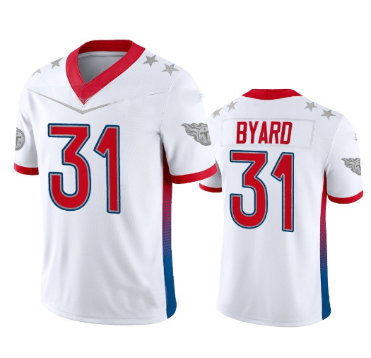 T.Titans #31 Kevin Byard 2022 White Pro Bowl Stitched Jersey American Football Jerseys - Main View