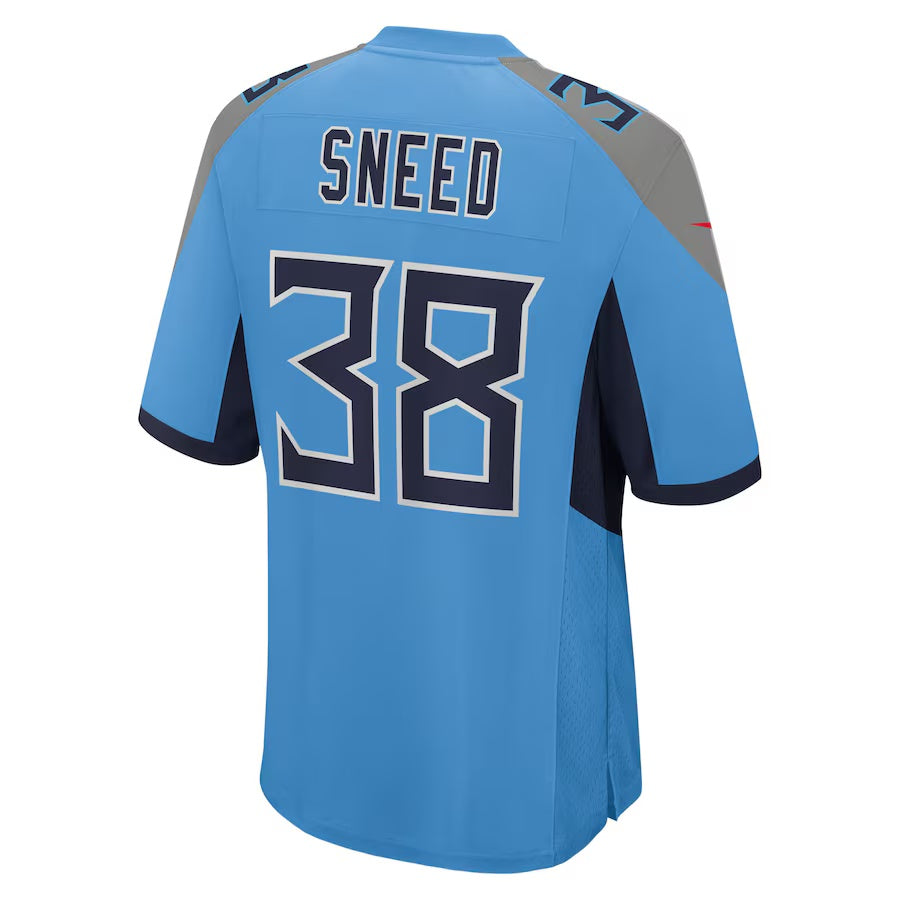 T.Titans #38 L'Jarius Sneed Light Blue Team Game Stitched American Football Jersey - Main View