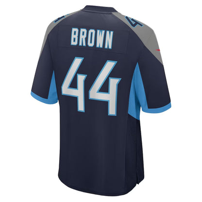T.Titans #44 Mike Brown Navy Game Stitched American Football Jerseys - Main View