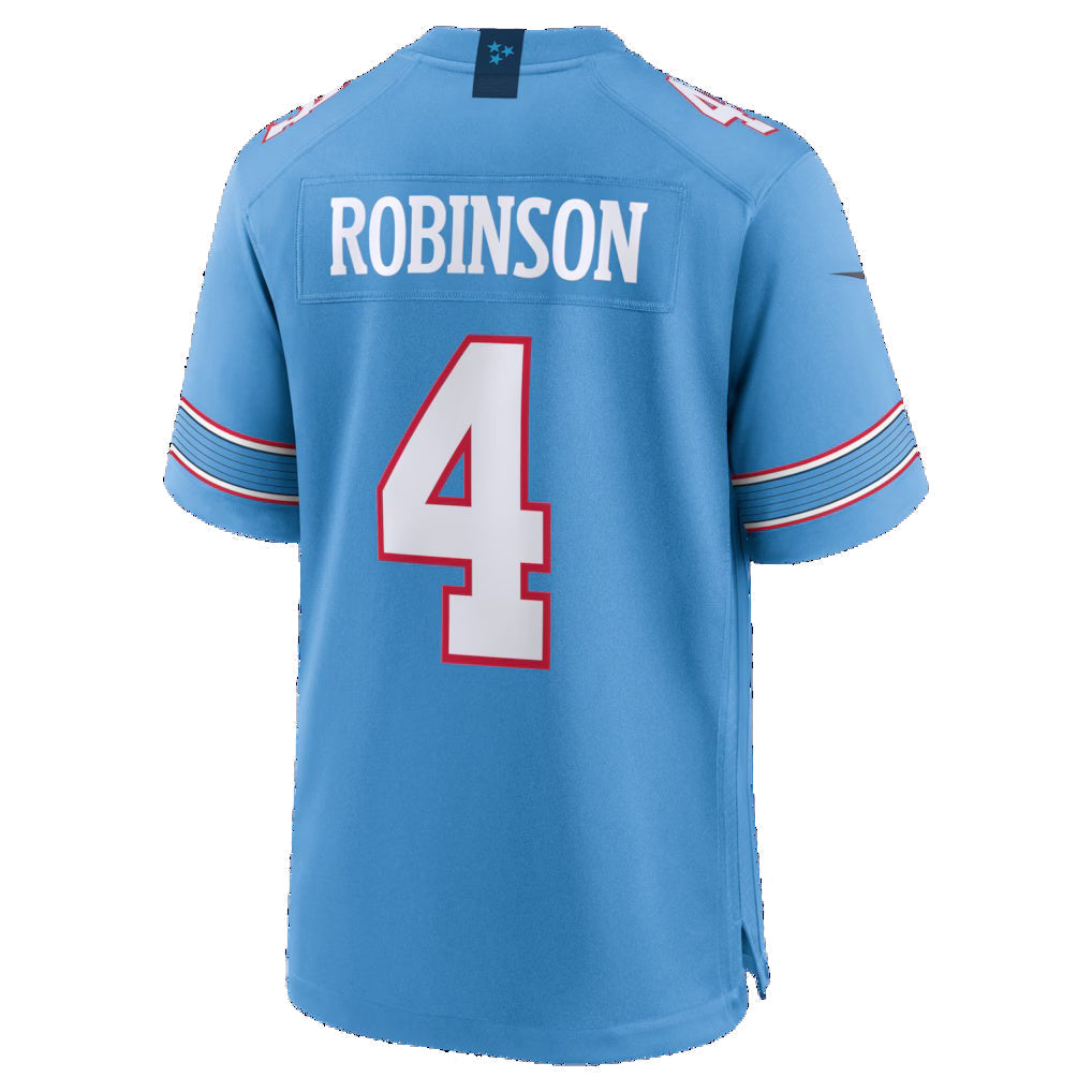T.Titans #4 Wan'Dale Robinson Light Blue Team Game Stitched American Football Jersey - Main View