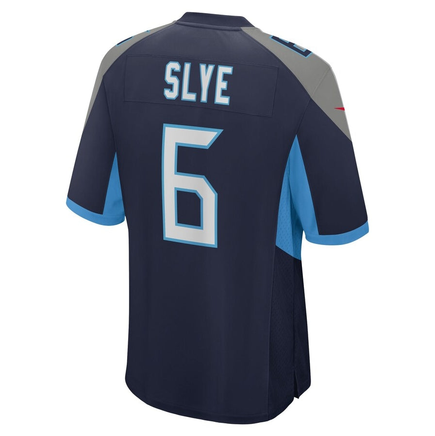 T.Titans #6 Joey Slye Navy Team Game Stitched American Football Jerseys - Main View