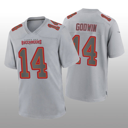 TB.Buccaneers #14 Chris Godwin Gray Atmosphere Game Jersey Stitched American Football Jerseys - Main View