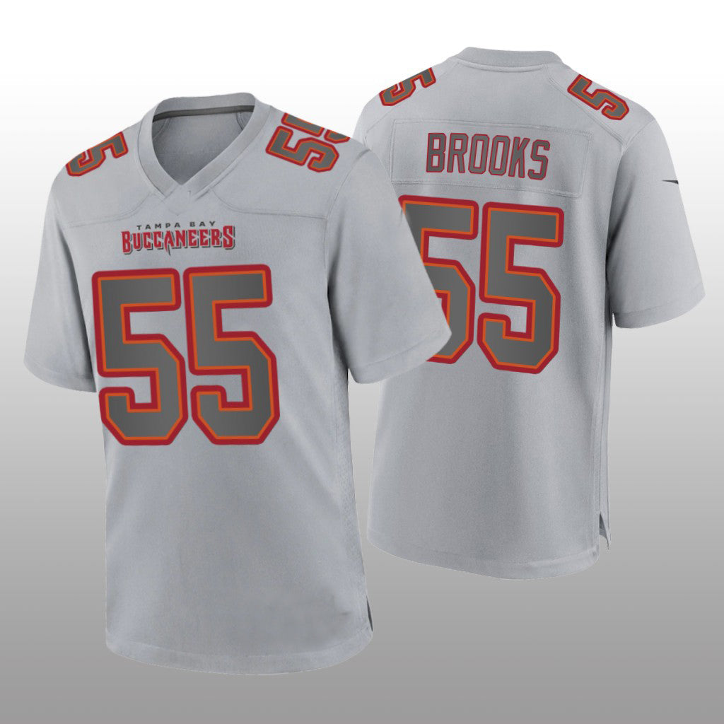 TB.Buccaneers #55 Derrick Brooks Gray Atmosphere Game Retired Player Jersey Stitched American Football Jerseys - Main View