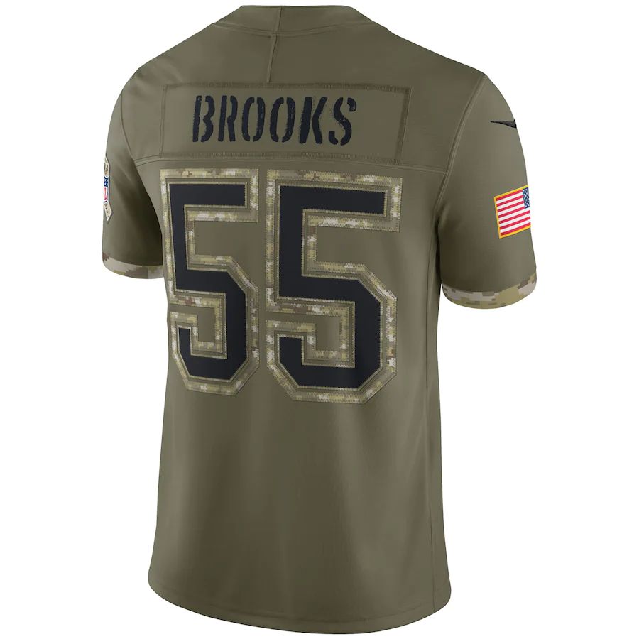 TB.Buccaneers #55 Derrick Brooks Olive 2022 Salute To Service Retired Player Limited Jersey Stitched American Football Jerseys - Main View