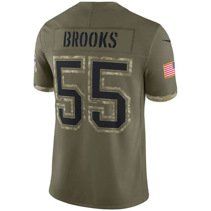 TB.Buccaneers #55 Derrick Brooks Olive 2022 Salute To Service Retired Player Limited Jersey Stitched American Football Jerseys - Main View