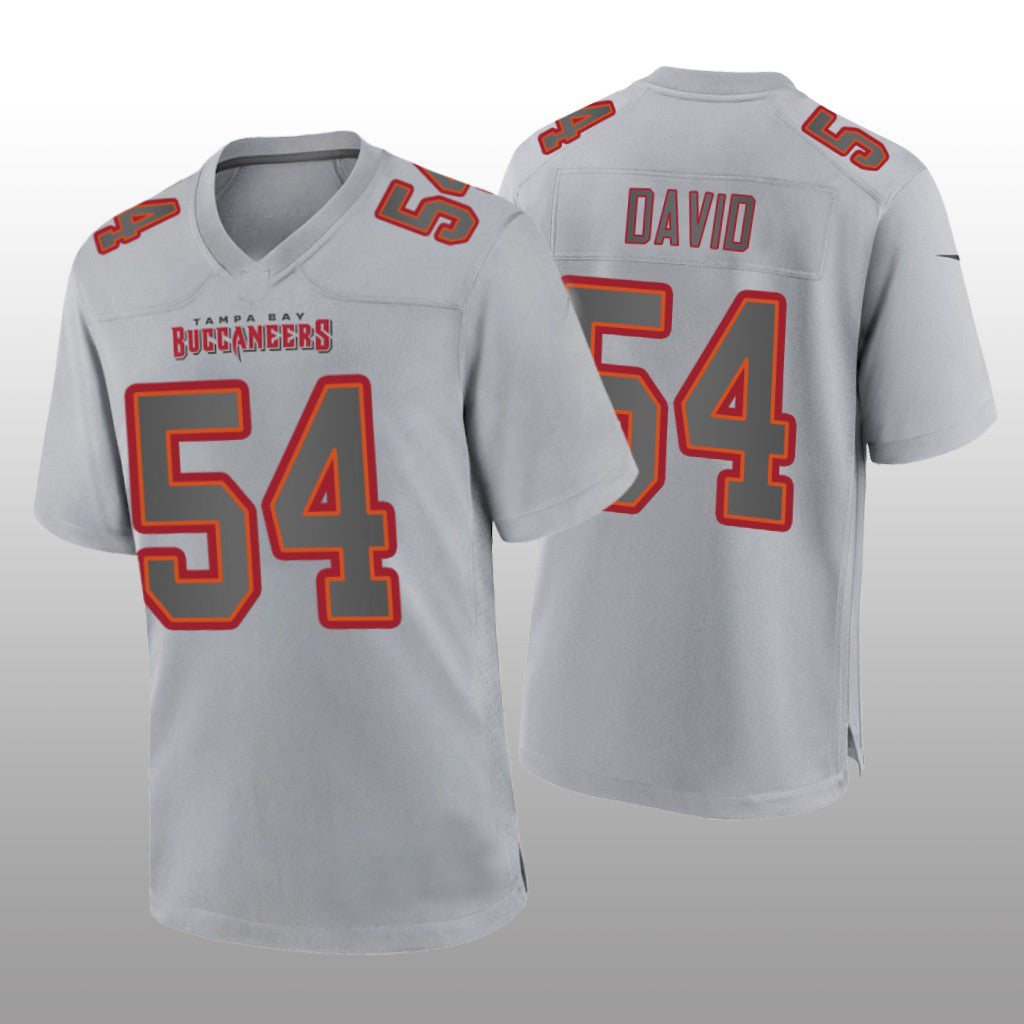 TB.Buccaneers #54 Lavonte David Gray Atmosphere Game Jersey Stitched American Football Jerseys - Main View