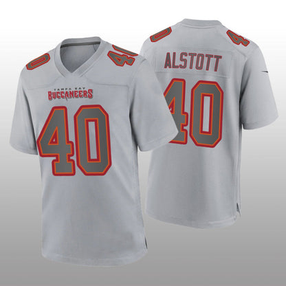 TB.Buccaneers #40 Mike Alstott Gray Atmosphere Game Retired Player Jersey Stitched American Football Jerseys - Main View