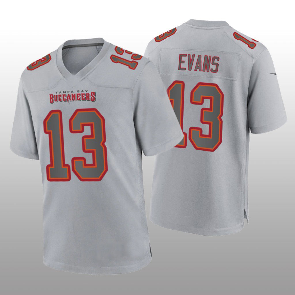 TB.Buccaneers #13 Mike Evans Gray Atmosphere Game Jersey Stitched American Football Jerseys - Main View